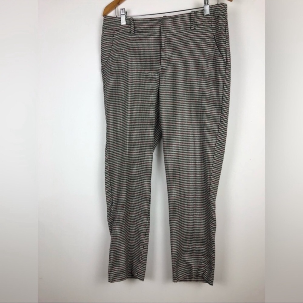 a new day Black Red & White houndstooth Pants Women’s Size 10 Great Condition